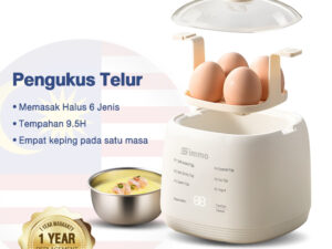 🔥Best Seller! Simmo 4-Egg Electric Boiler 200W | Fast Cook in Minutes | Auto Shut-Off Safety | Multi-Function Steamer | Ready Stock SG