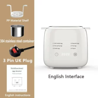 [Rujukan SG] 🔥 Pembuat Telur Rebus Mini – “Sokong Rasa Sarapan” Semua Pengguna Singapore Puas! Automatik, 7 Mod, Soket 3‑Pin