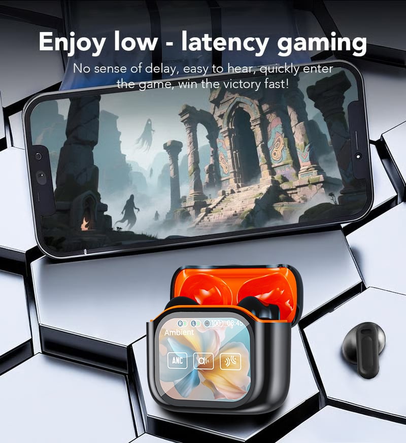 🔥Wireless Bluetooth Translation Earphone With LED display screen(Fit iOS & Android)