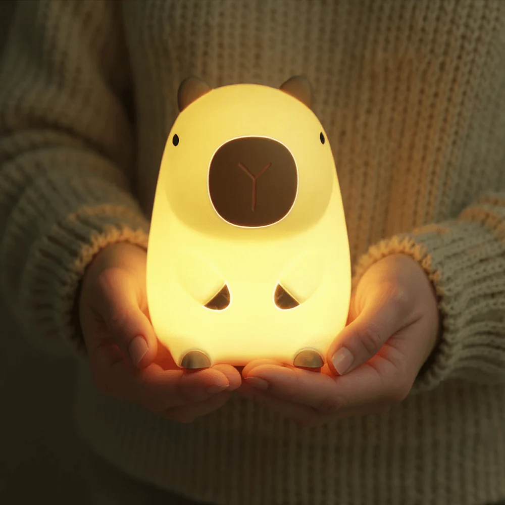 💤Adorable Capybara Night Light – Warm, Soft & Delightfully Unique!
